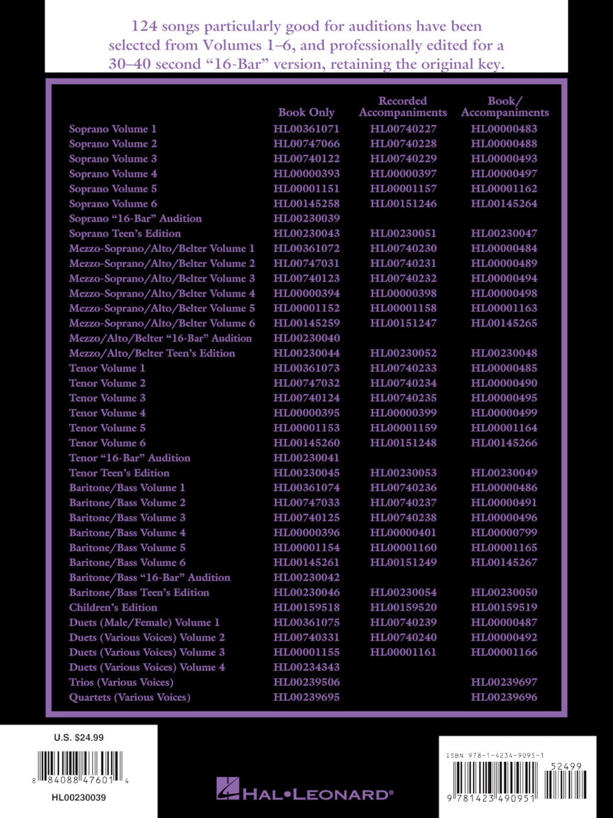 16 Bar Audition Soprano