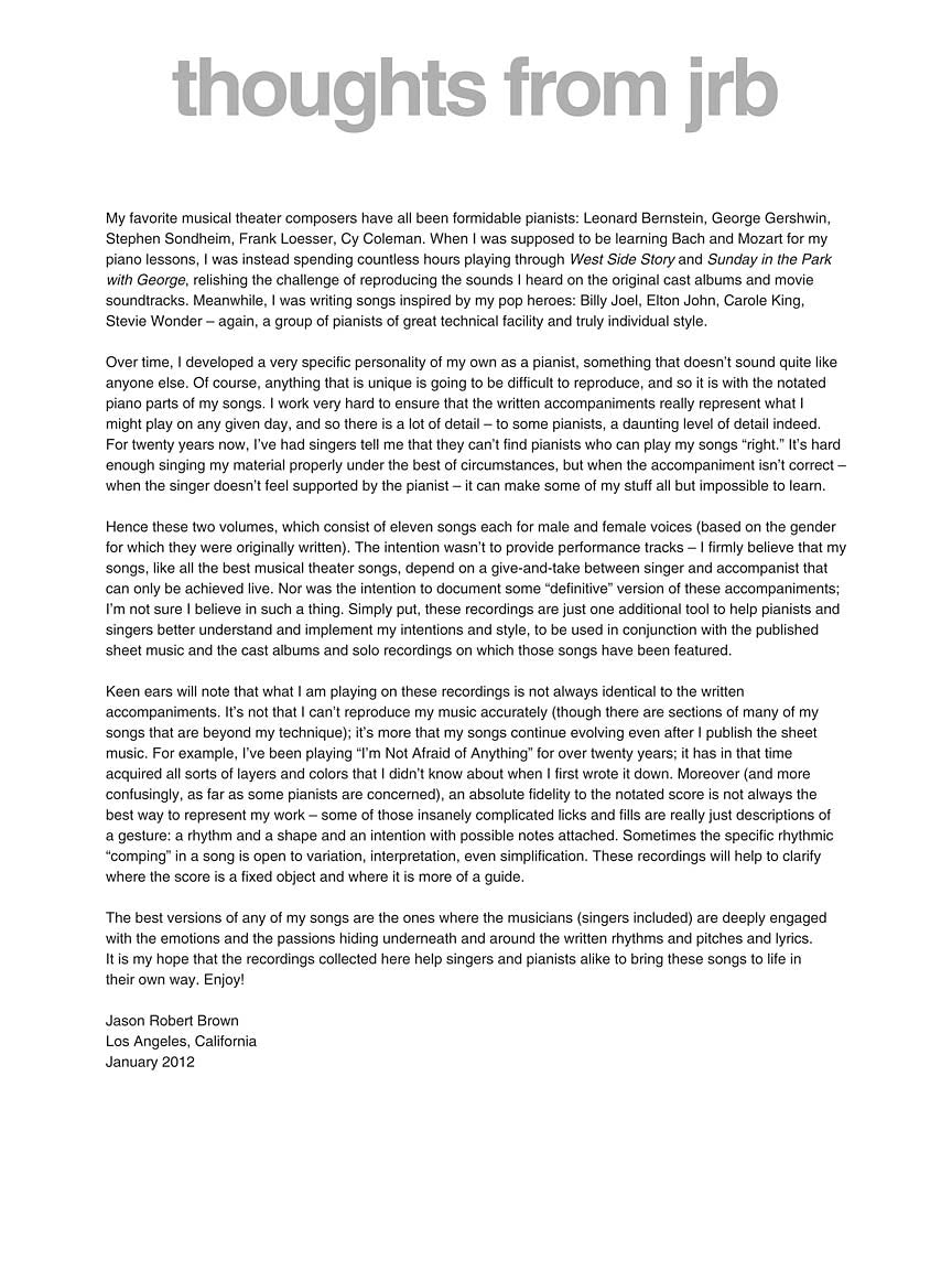 Brown, Jason Robert - Plays Jason Robert Brown