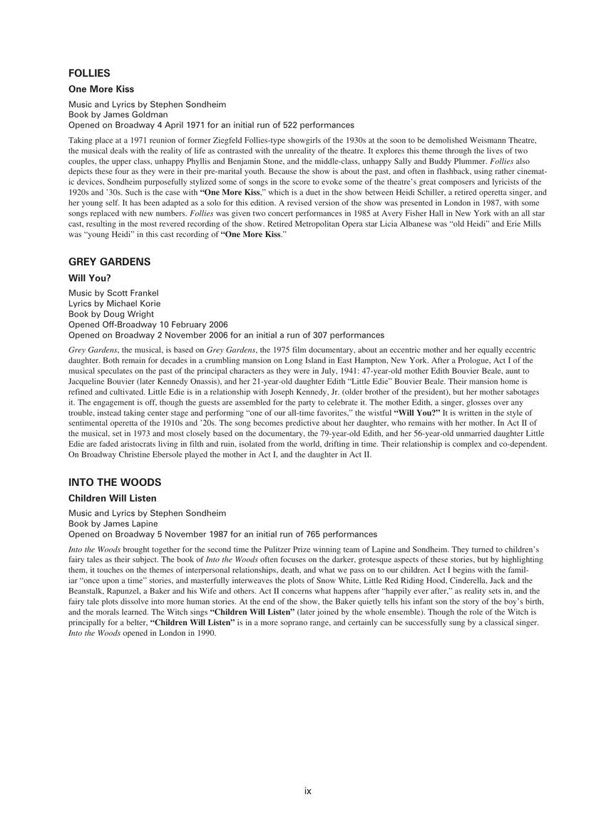 Musical Theatre for Classical Singers: Soprano - Book/Online Audio