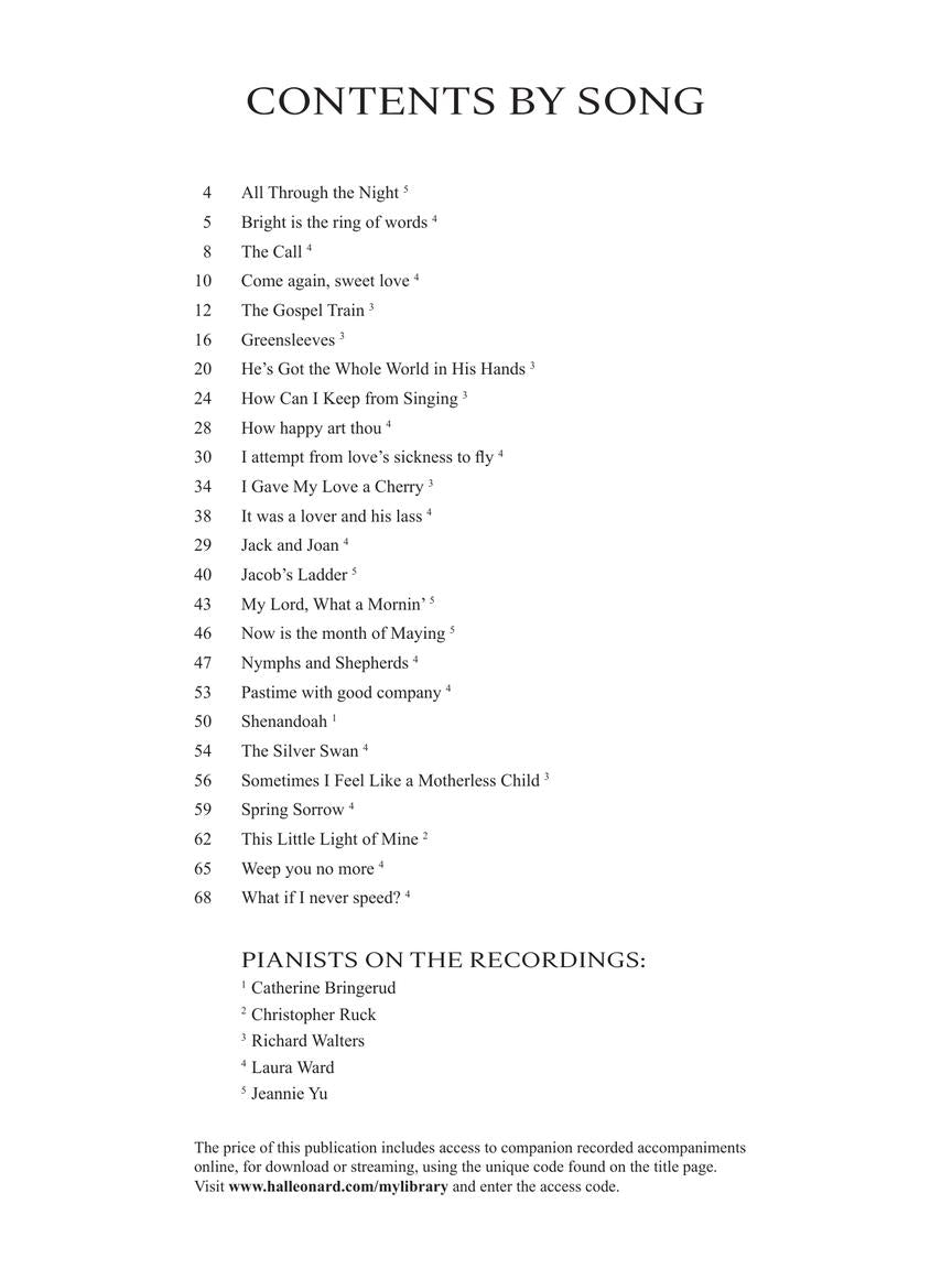 Student Singer, The - High Voice