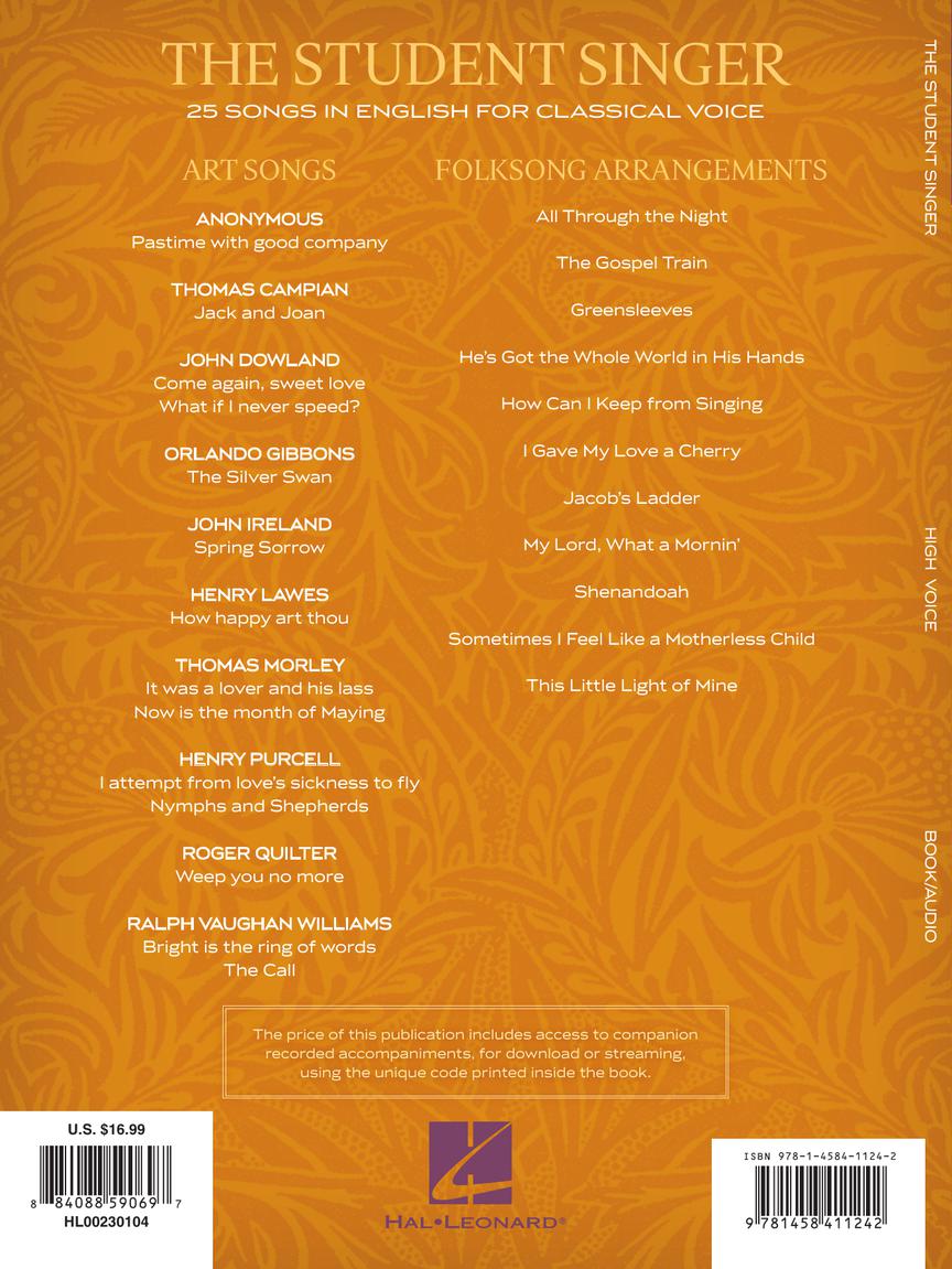 Student Singer, The - High Voice