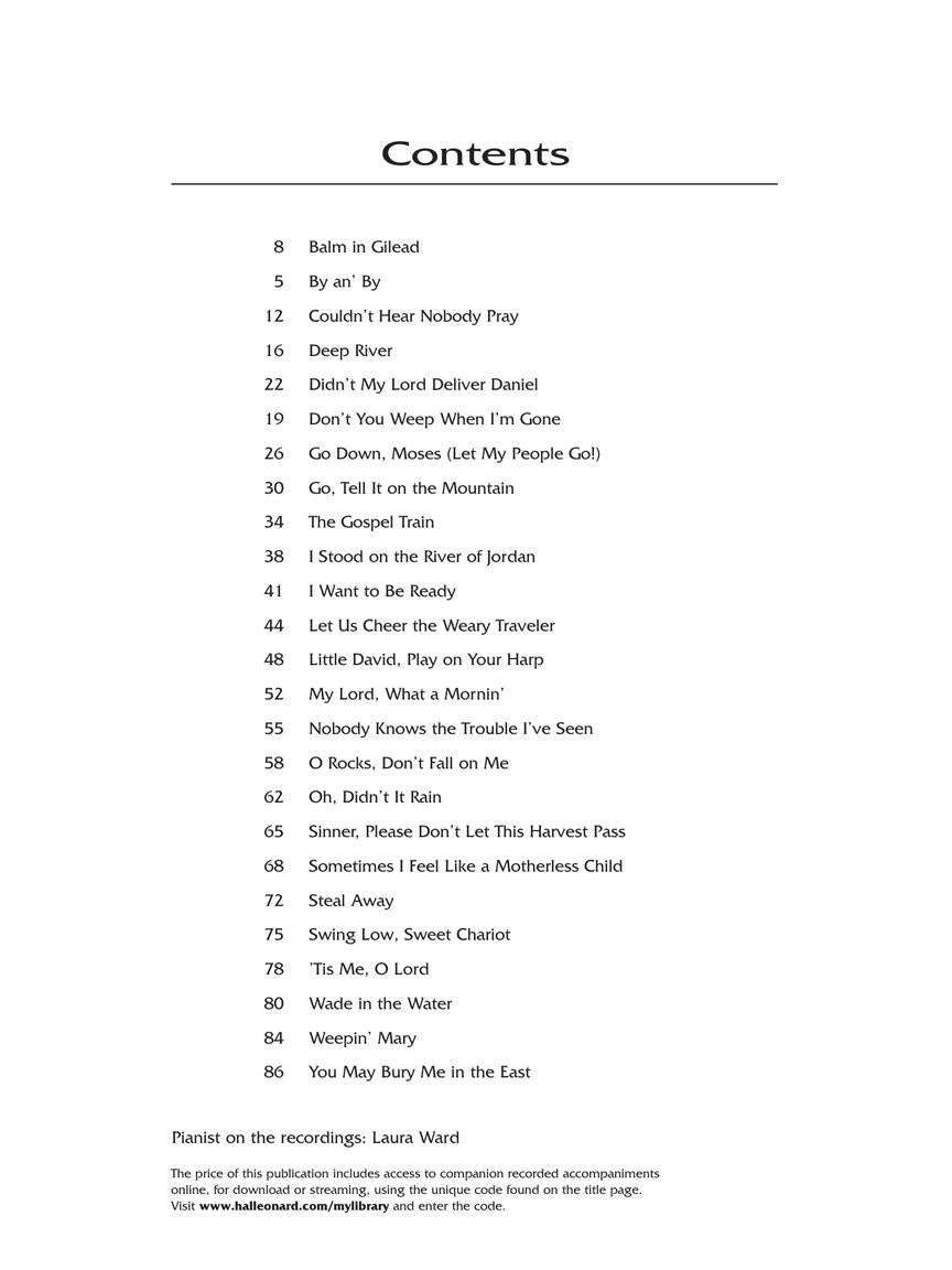 25 Spirituals Arranged by Harry T. Burleigh - Low Voice