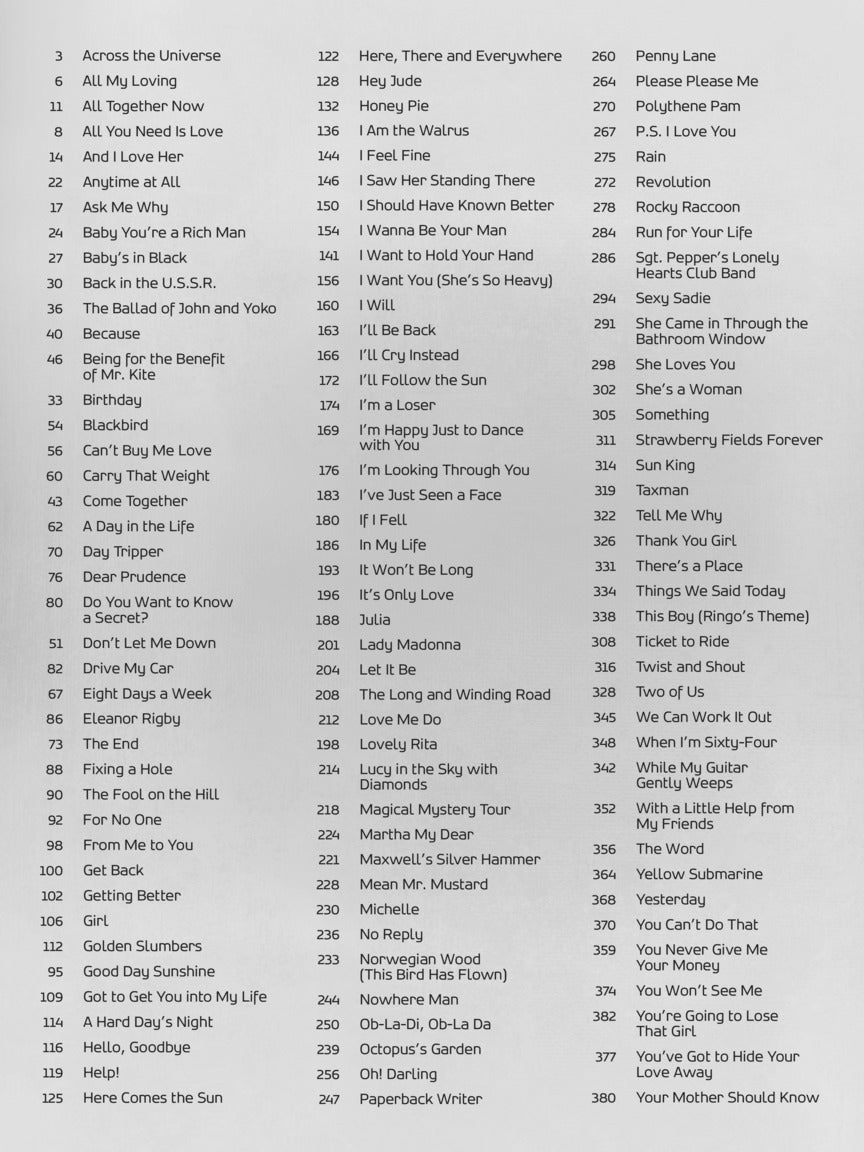 Beatles- The Beatles Best for Easy Piano