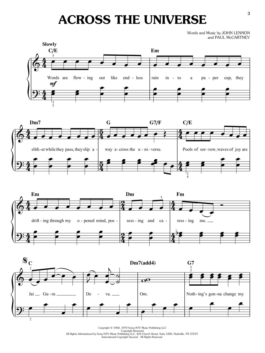 Beatles- The Beatles Best for Easy Piano