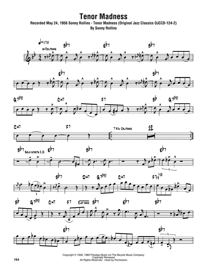 Rollins, Sonny - Omnibook for C Instruments