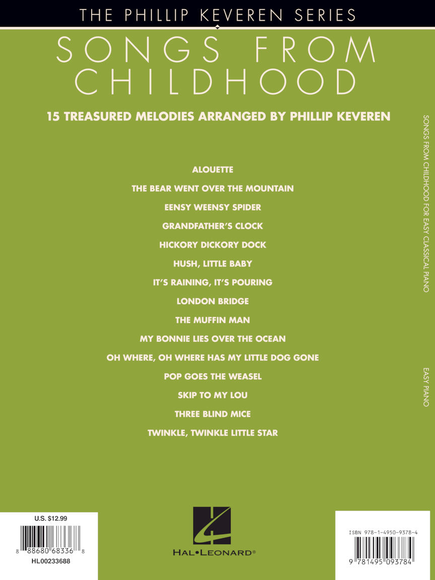 Songs from Childhood for Easy Classical Piano