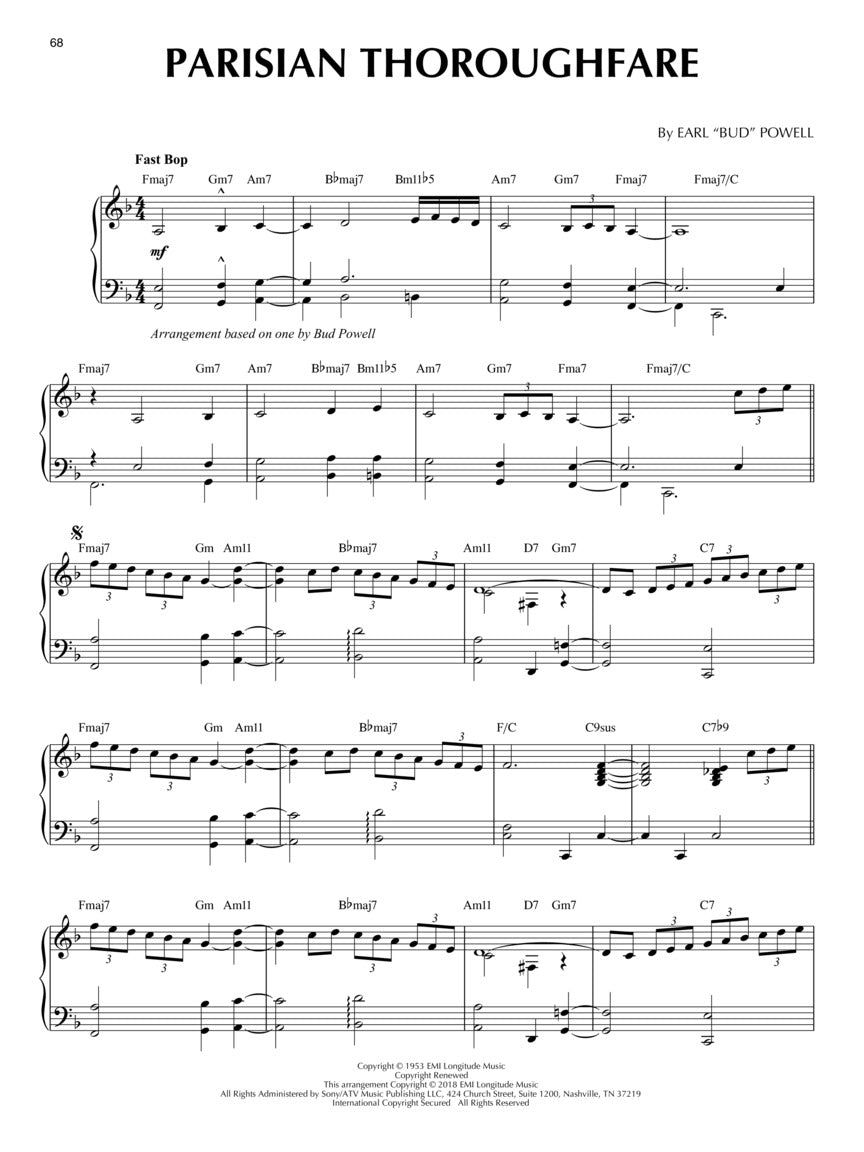 Bebop Classics - Jazz Piano Solos, Vol. 52