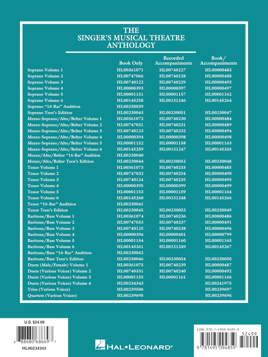 Singer's Musical Theatre Anthology: Duets - Volume 4, The