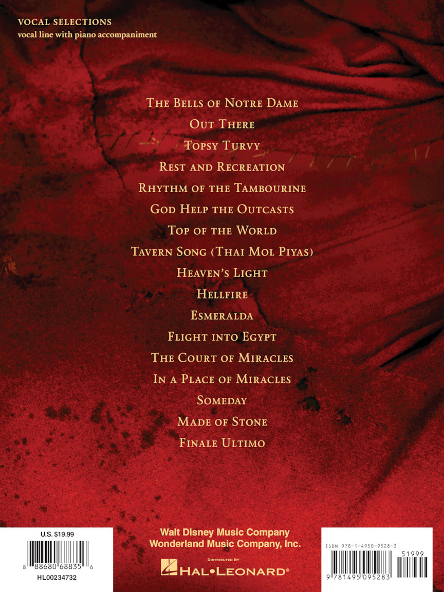 Menken: Hunchback of Notre Dame, The: The Stage Musical Vocal Selections