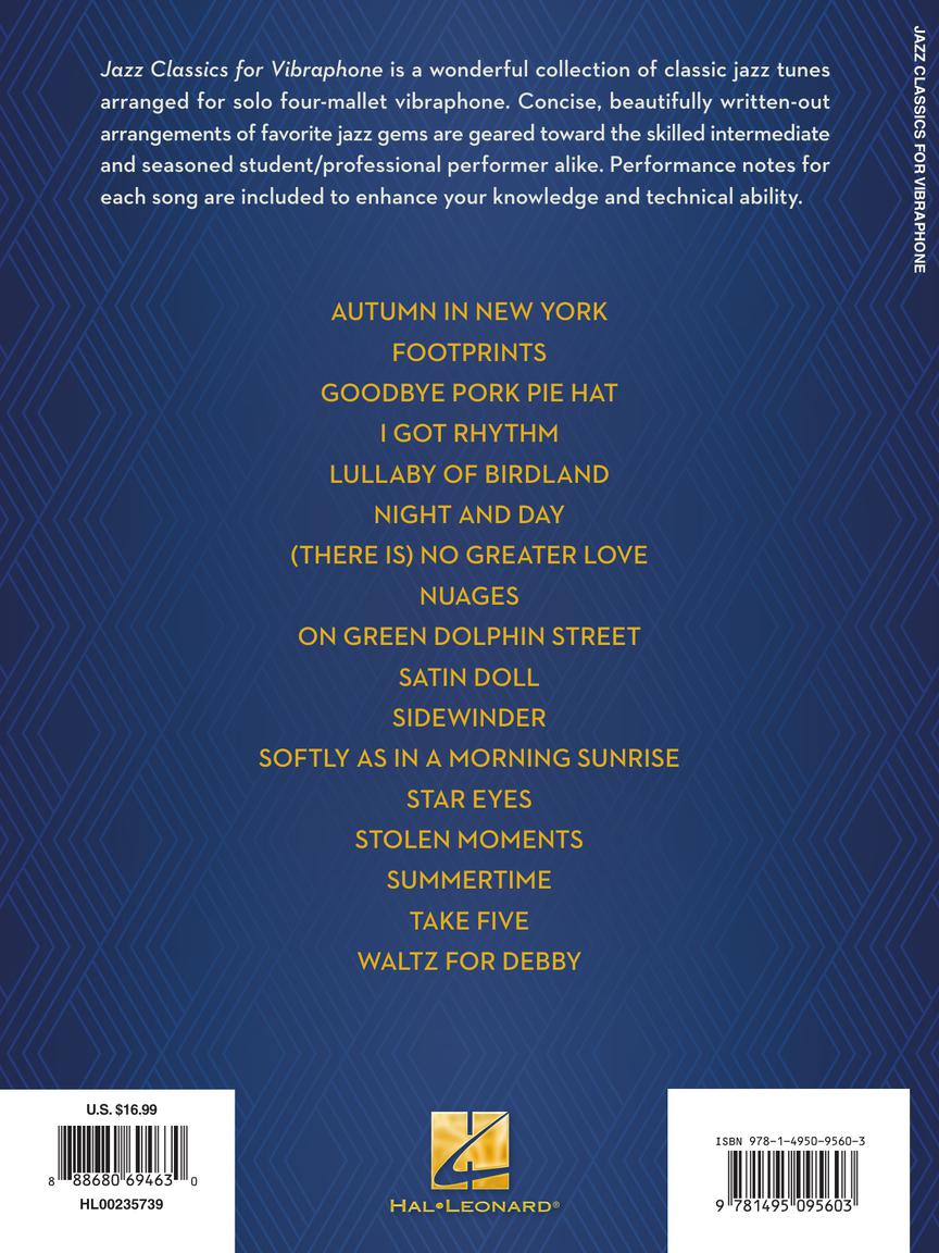 Jazz Classics for Vibraphone