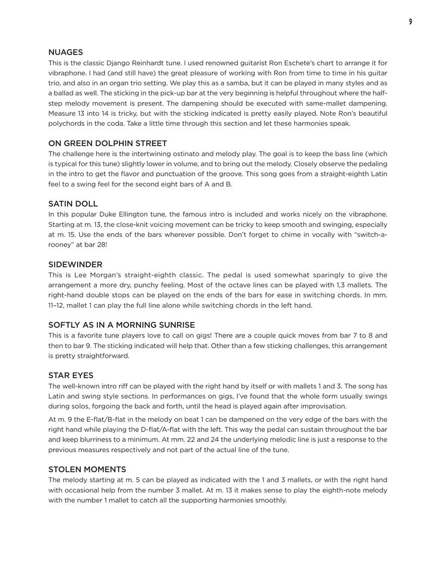 Jazz Classics for Vibraphone