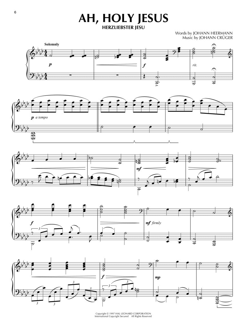 Piano Solos for Lent