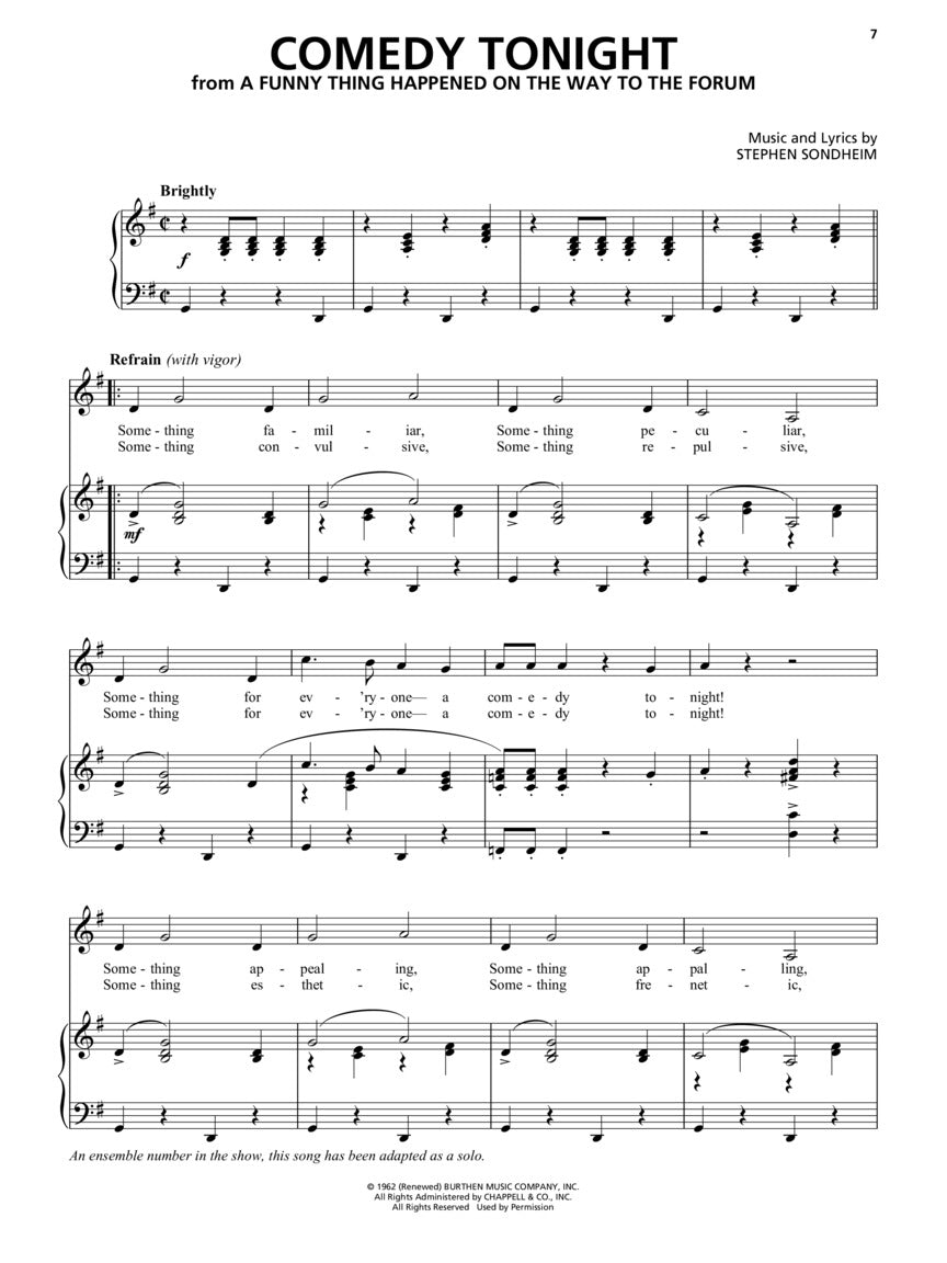 Best Broadway Comedy Songs, The