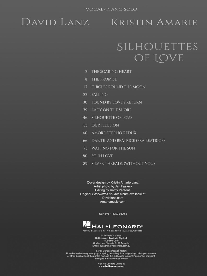 Lanz, David & Kristin Amarie - Silhouettes of Love