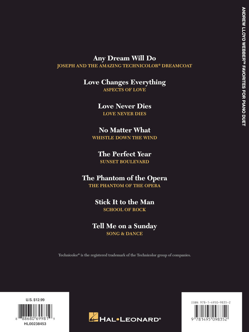 Lloyd Webber, Andrew - Favorites for Piano Duet