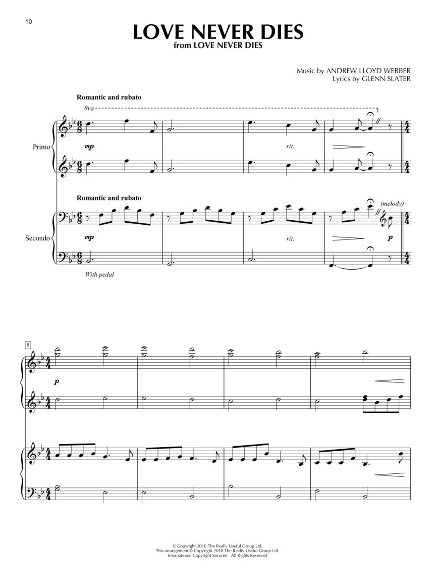 Lloyd Webber, Andrew - Favorites for Piano Duet