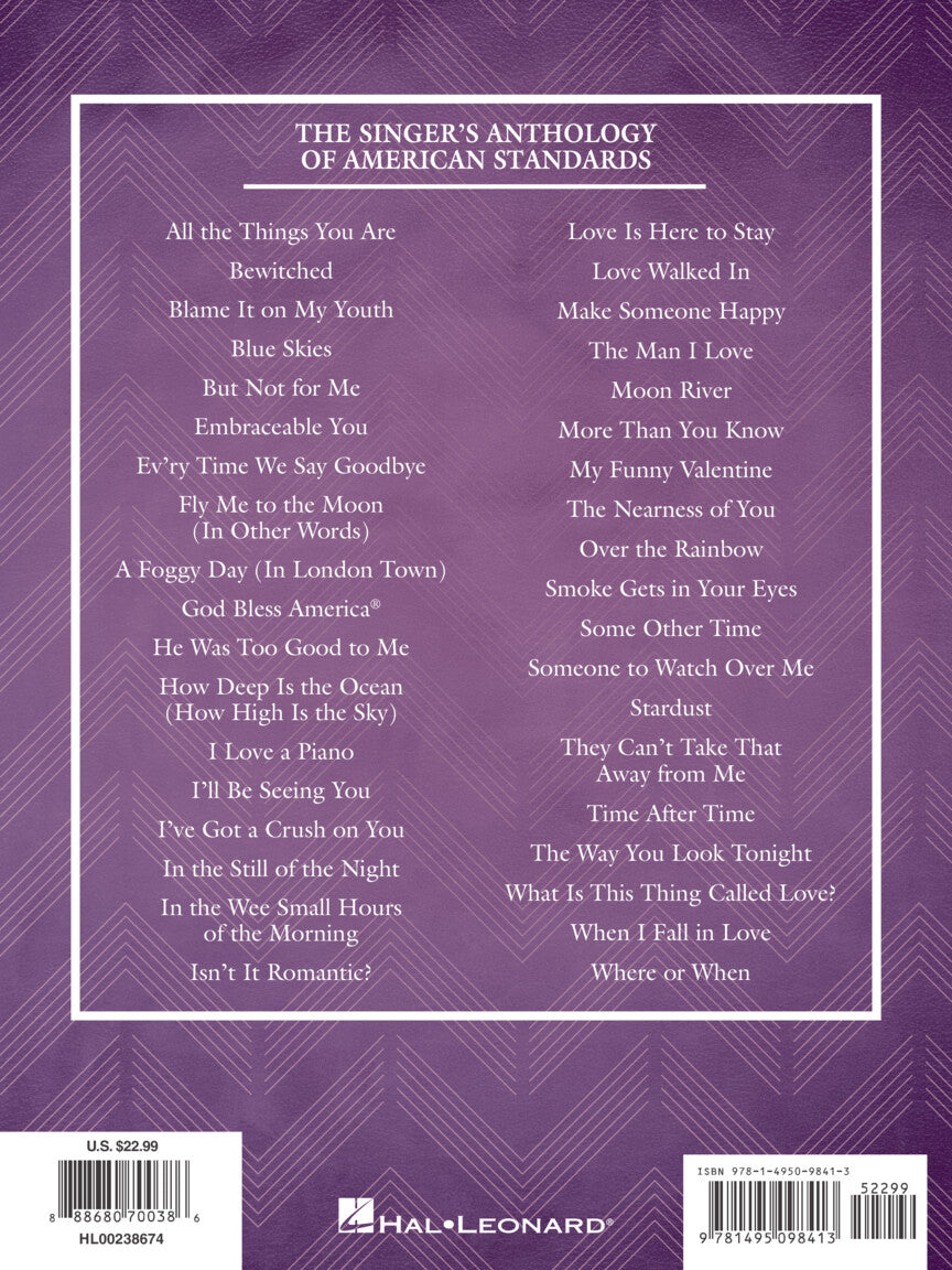Singer's Anthology of American Standards Soprano Edition