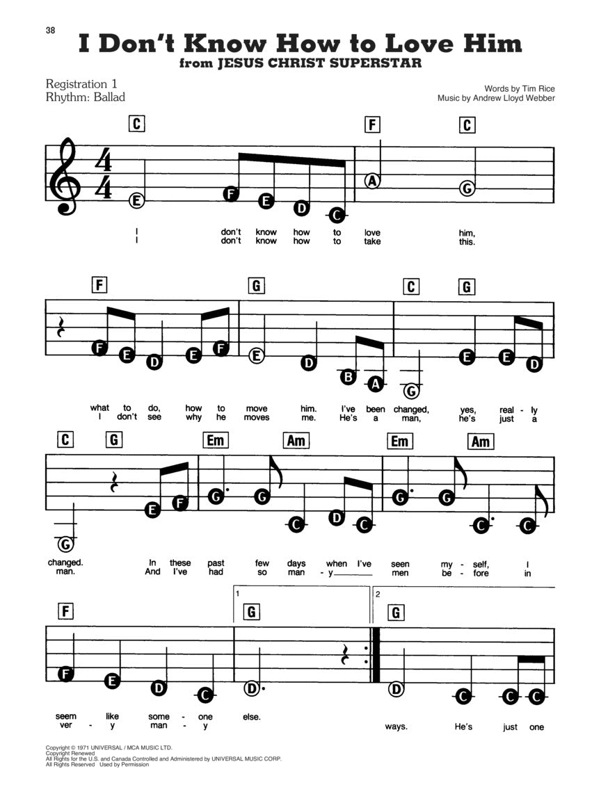 Lloyd Webber, Andrew - Sheet Music Collection - E-Z Play Today #77