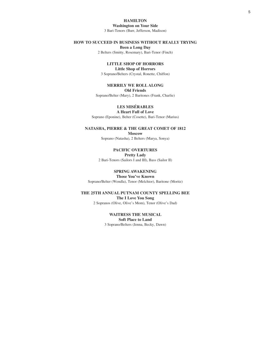 Singer's Musical Theatre Anthology: Trios - Book/Online Audio