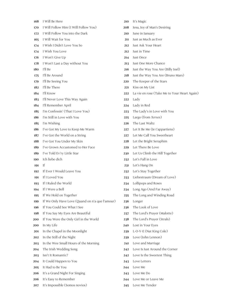 Wedding and Love Fake Book - 6th Edition