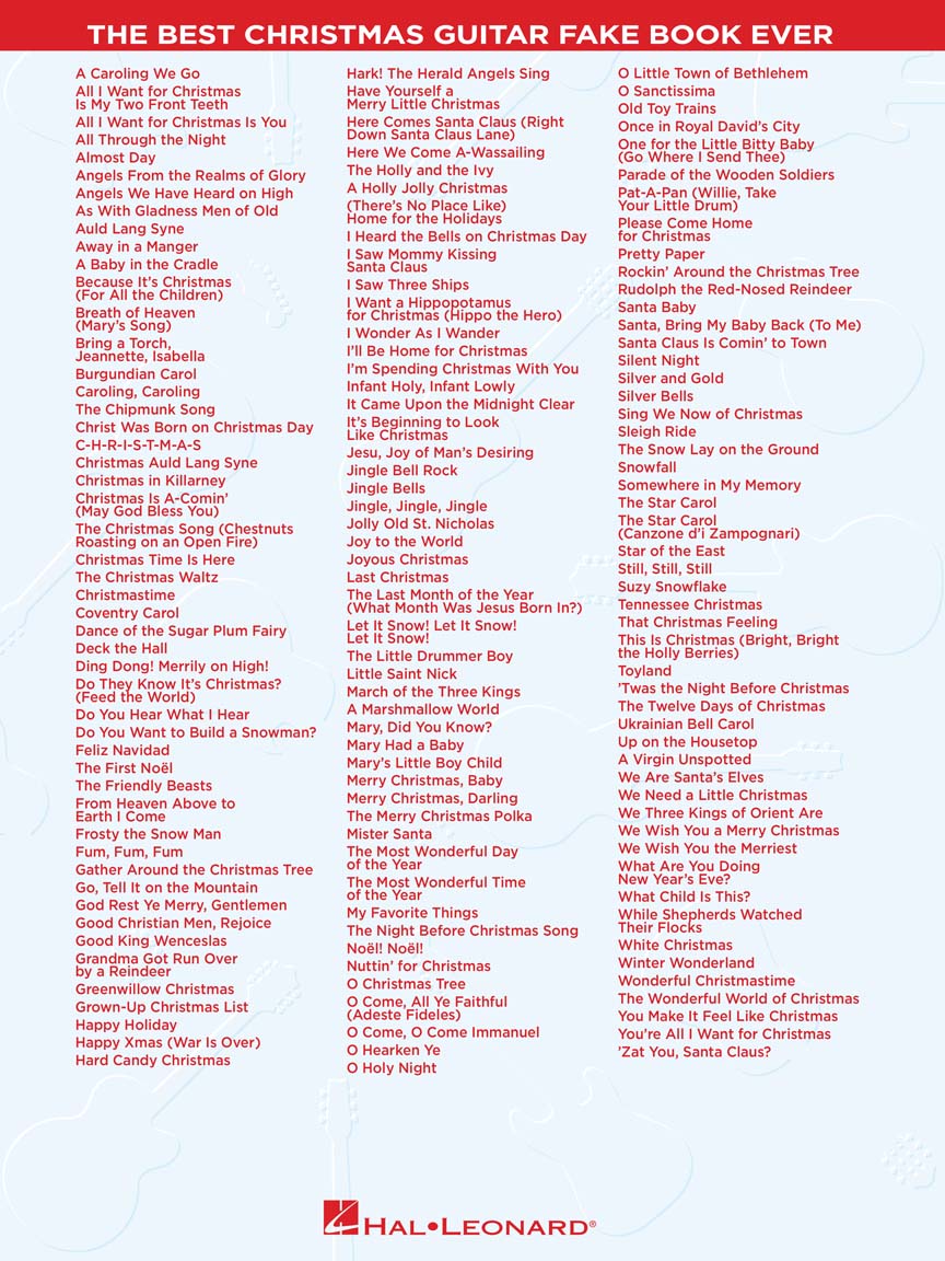 The Best Christmas Guitar Fake Book Ever – 3rd Edition