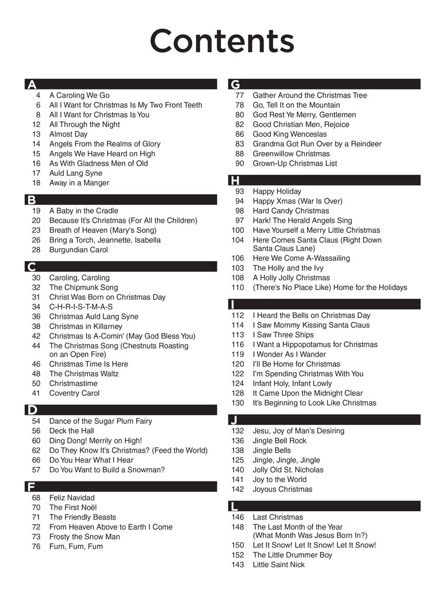 The Best Christmas Guitar Fake Book Ever – 3rd Edition