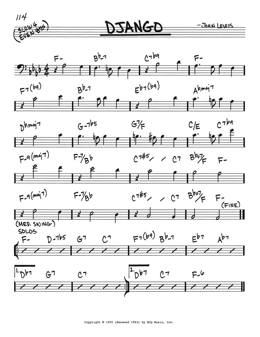 Real Book Volume 1, Bass Clef Edition