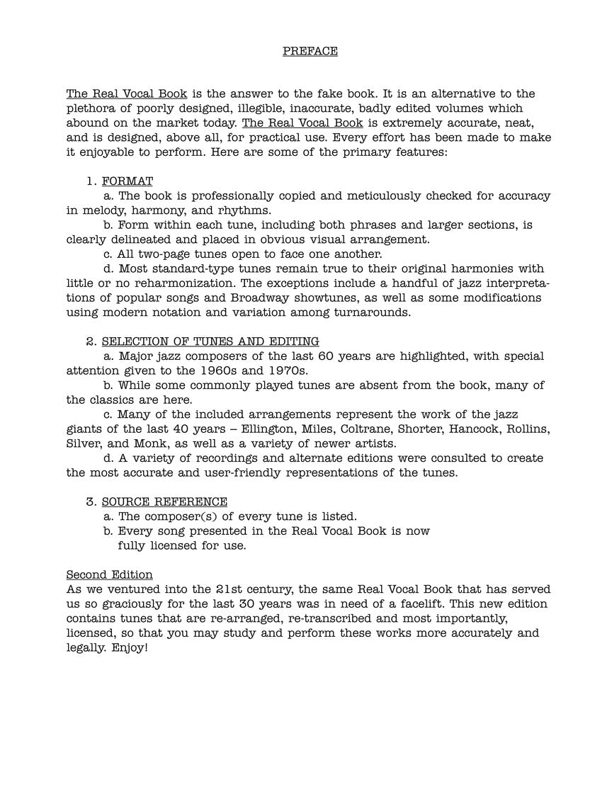 Real Book - (7.11): Real Vocal Book, The - Volume 1, High Voice