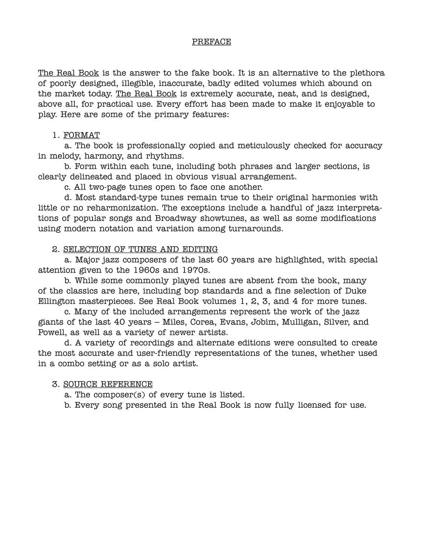 Real Book - (5.01): Real Book, The - Volume 5, C Edition