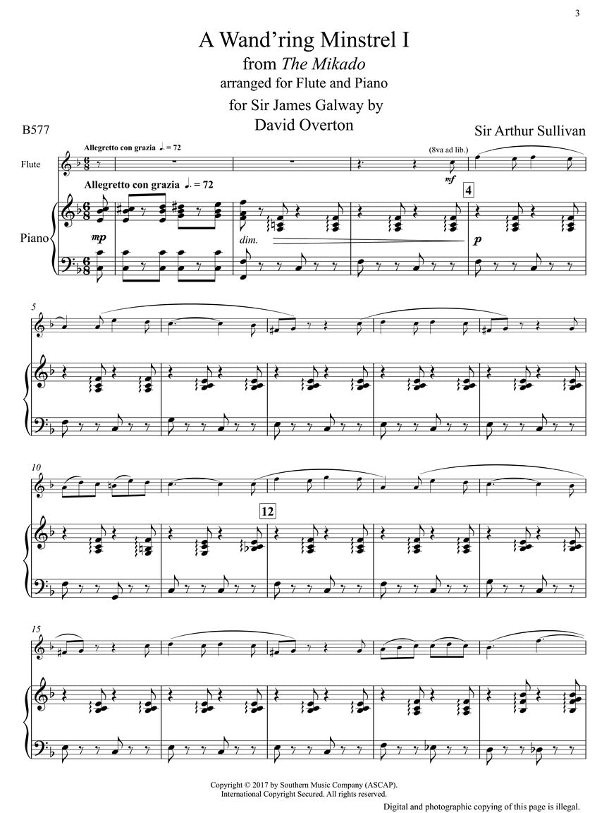 Arias for Flute and Piano