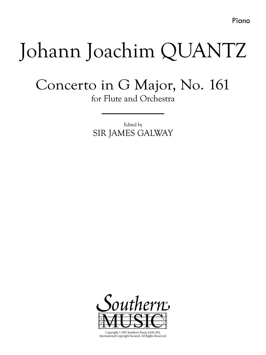 Quantz Concerto in G Major for Flute and Piano