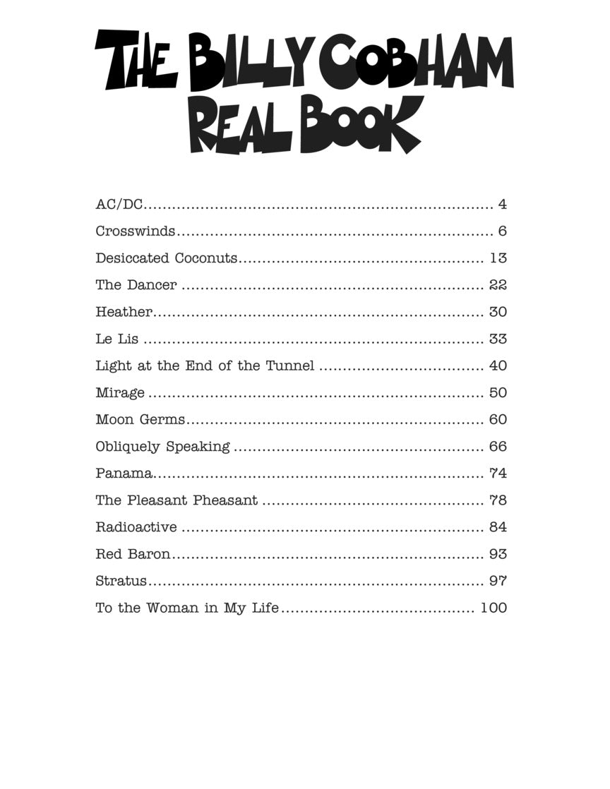 Cobham, Billy - Real Book
