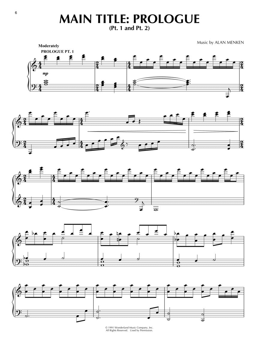 Beauty and the Beast, 2017 Edition - Piano Solo