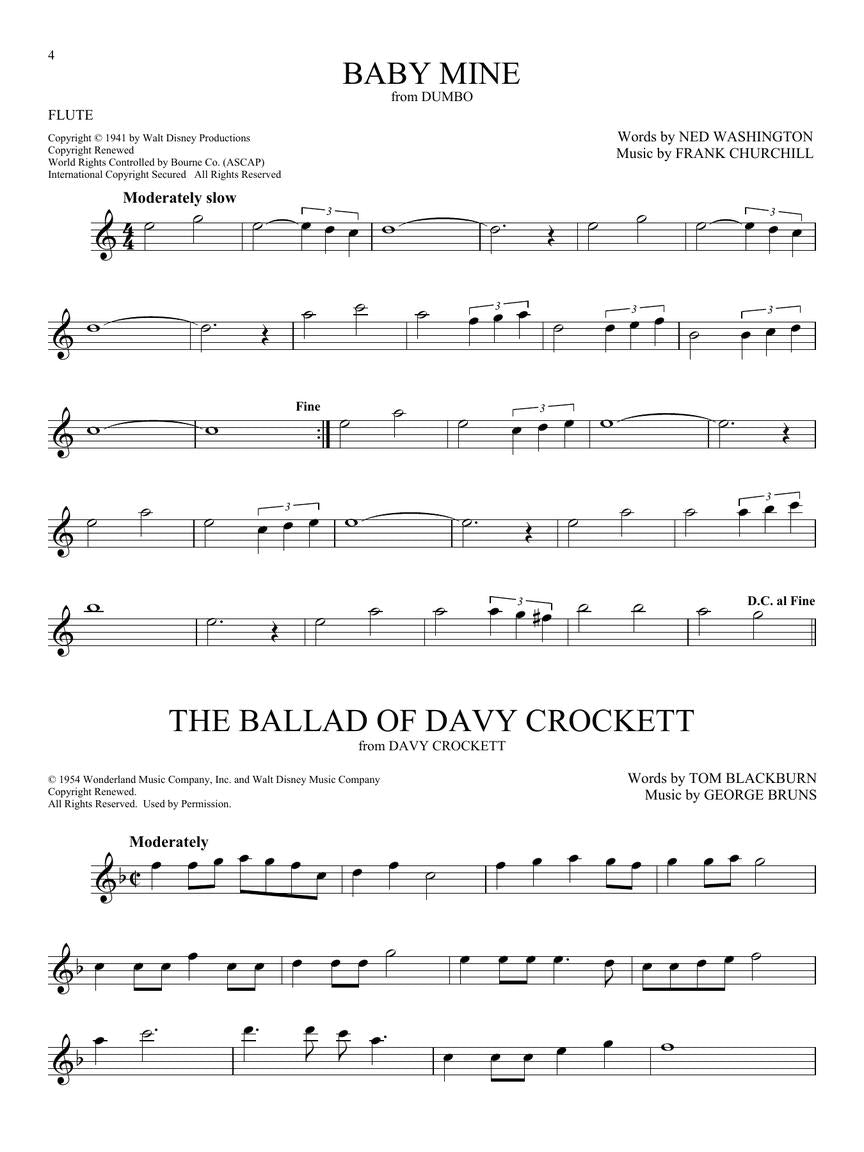 101 Disney Songs - Instrumental Solos