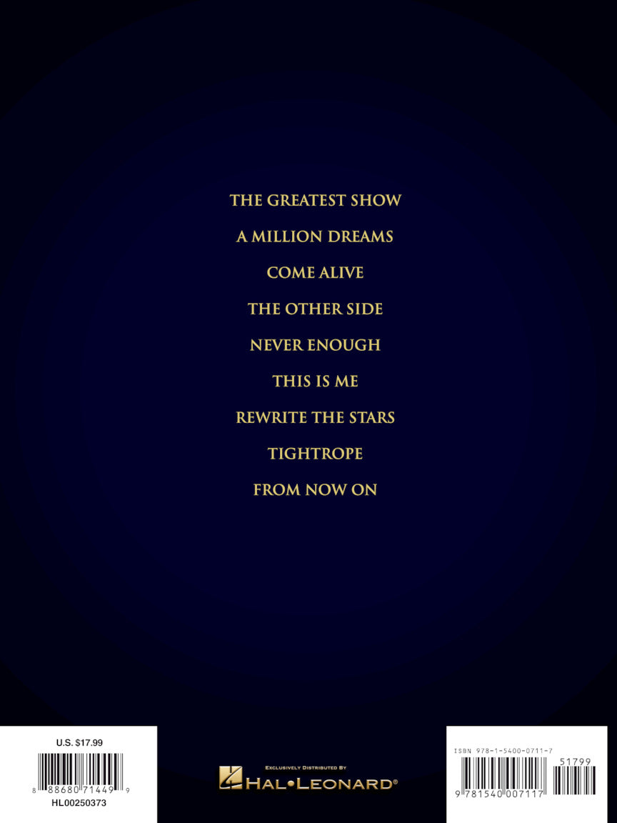 Greatest Showman, The - Piano/Vocal/Guitar