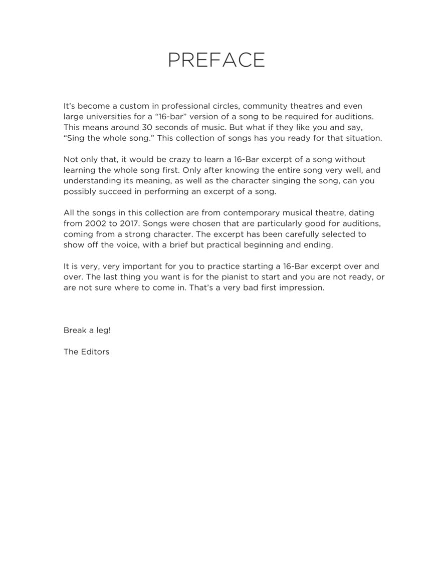 Contemporary Broadway Audition: Women's Edition - Book/Online Audio