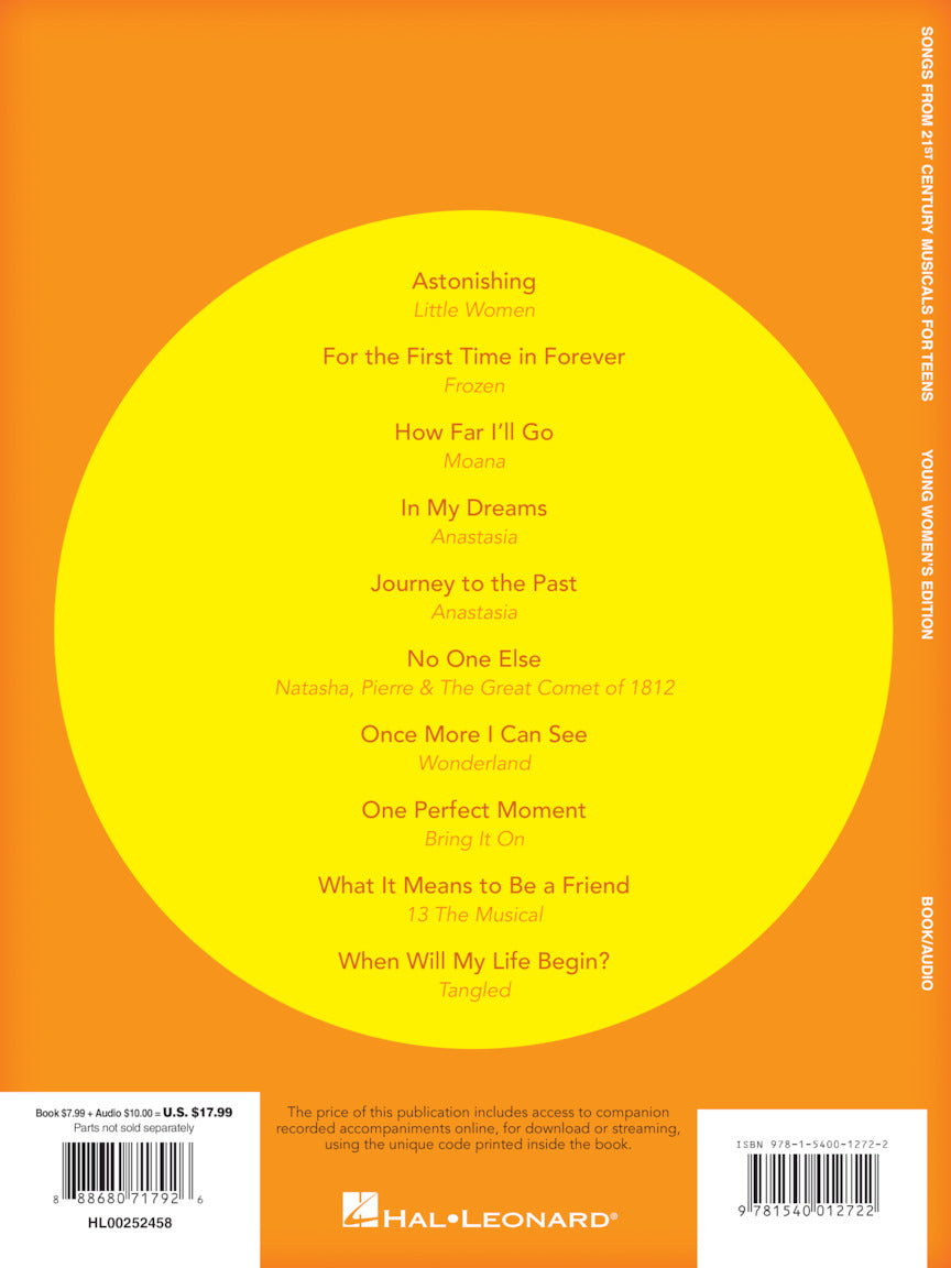 Songs from 21st Century Musicals for Teens: Young Women's Edition - Book/Online Audio