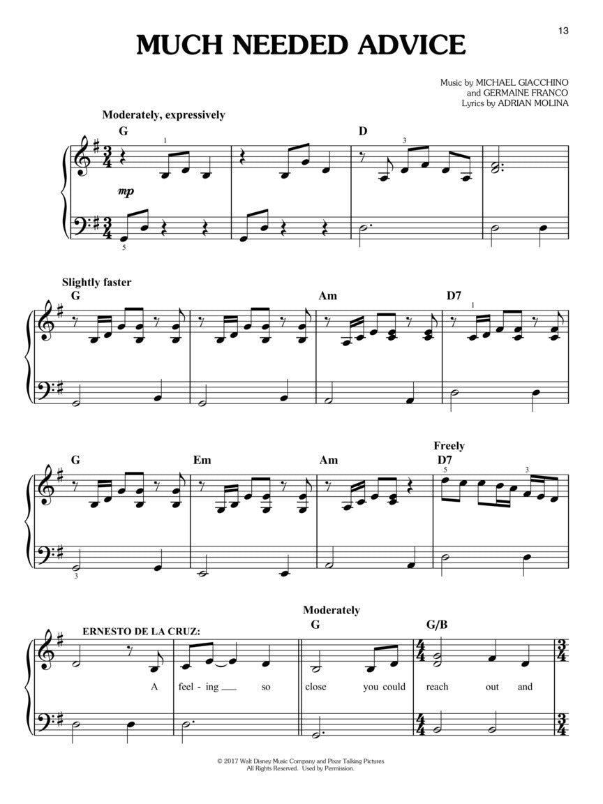 Coco - Easy Piano