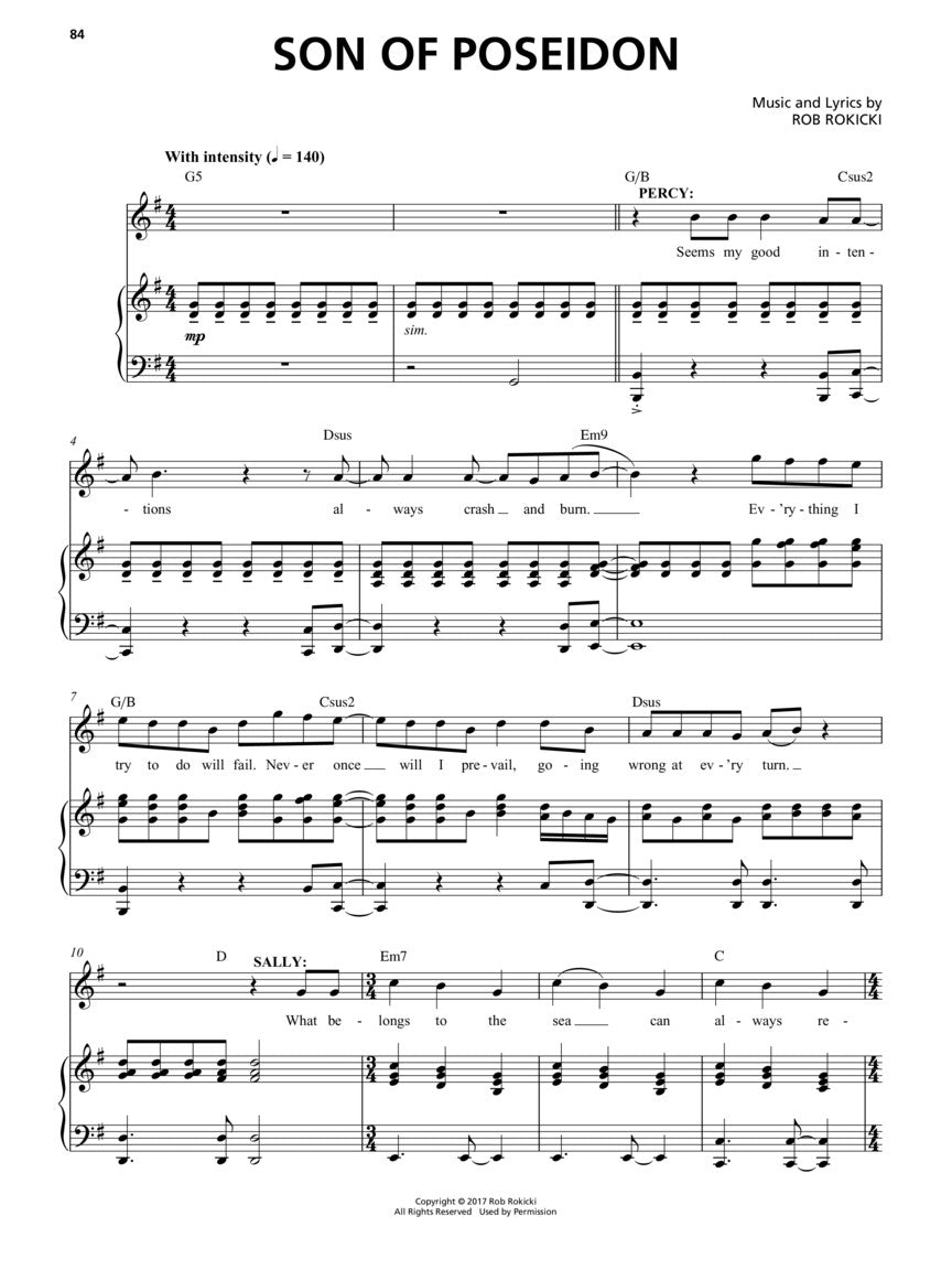 The Lightning Thief Vocal Selections