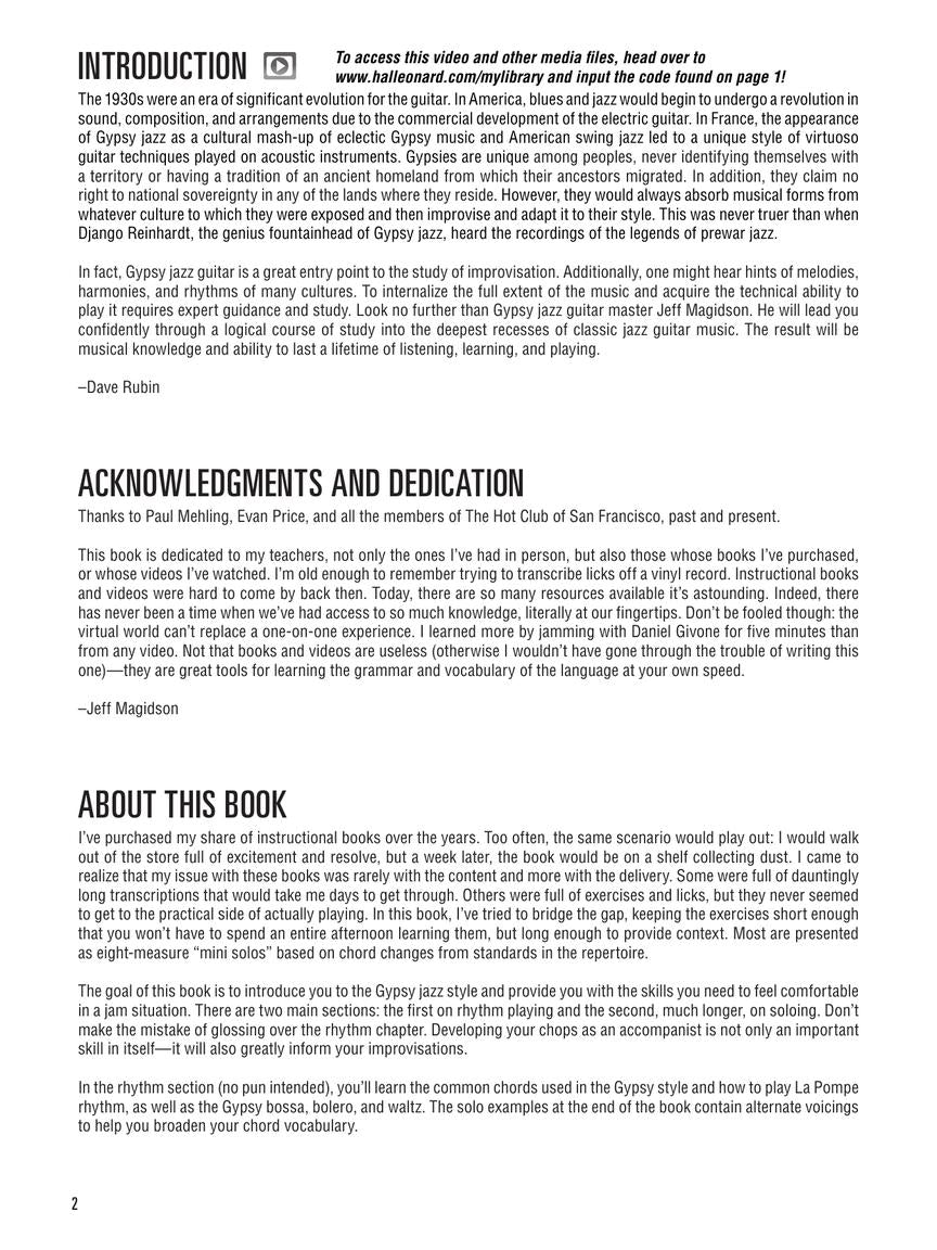 Hal Leonard Gypsy Jazz Guitar Method