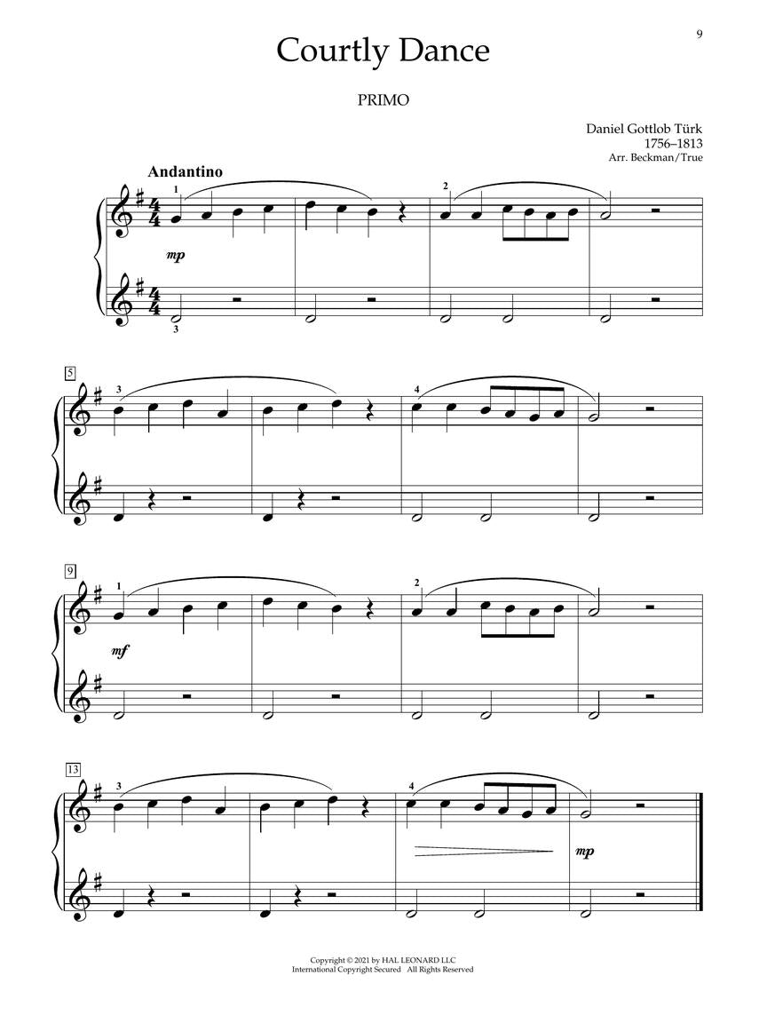 Journey Through the Classics Piano Duets