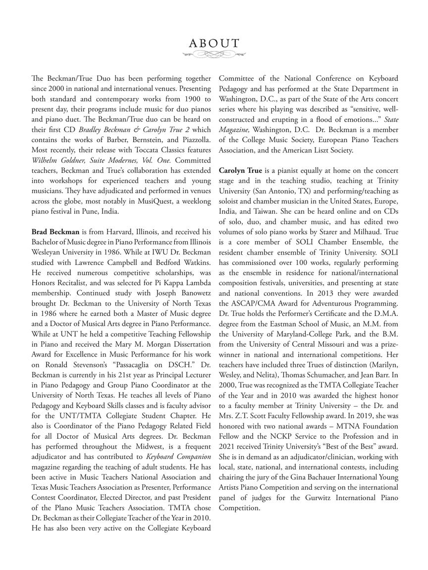 Journey Through the Classics Piano Duets