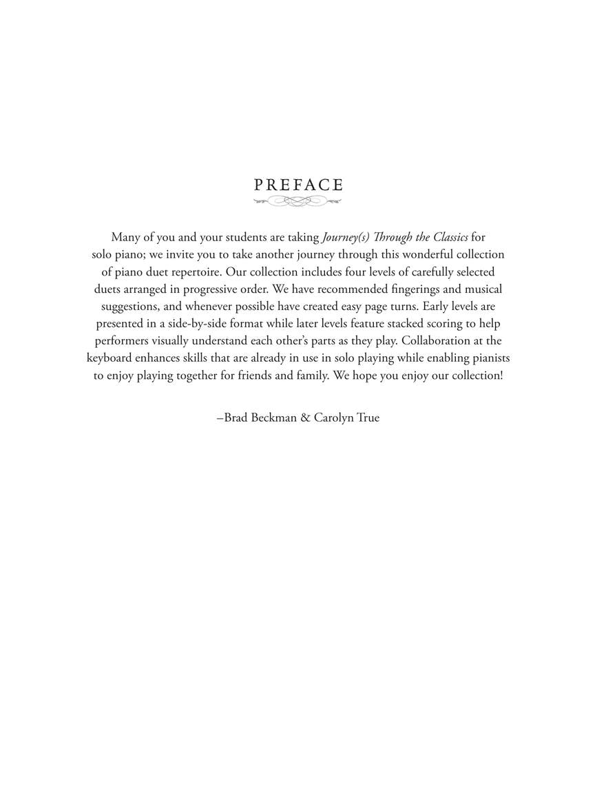 Journey Through the Classics Piano Duets