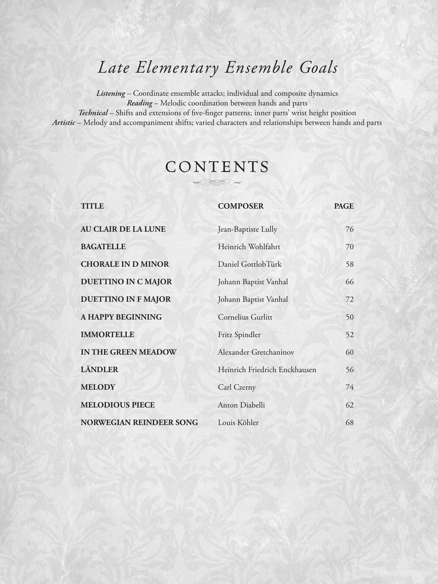 Journey Through the Classics Piano Duets