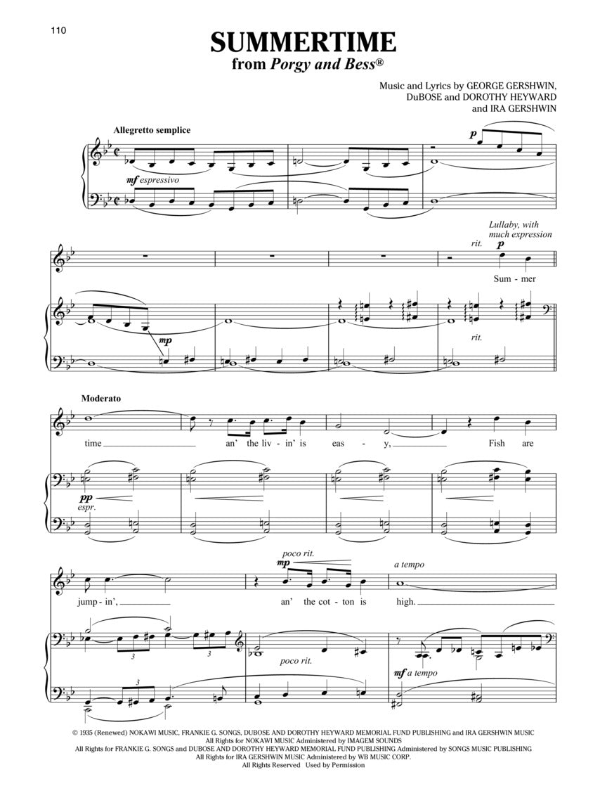 Gershwin: Singer's Anthology of Gershwin Songs - Mezzo Soprano/Belter