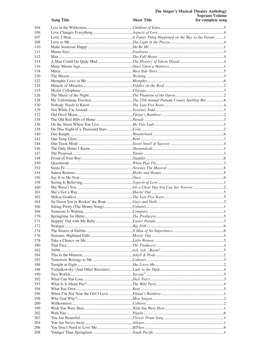 Singer's Musical Theatre Anthology: Tenor - 16-bar Audition - Revised (Replaces 00230041)