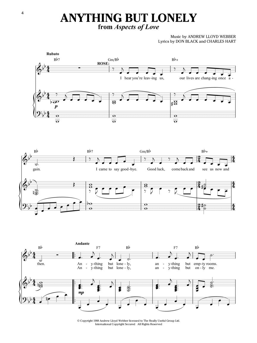 Lloyd Webber, Andrew - Theatre Songs