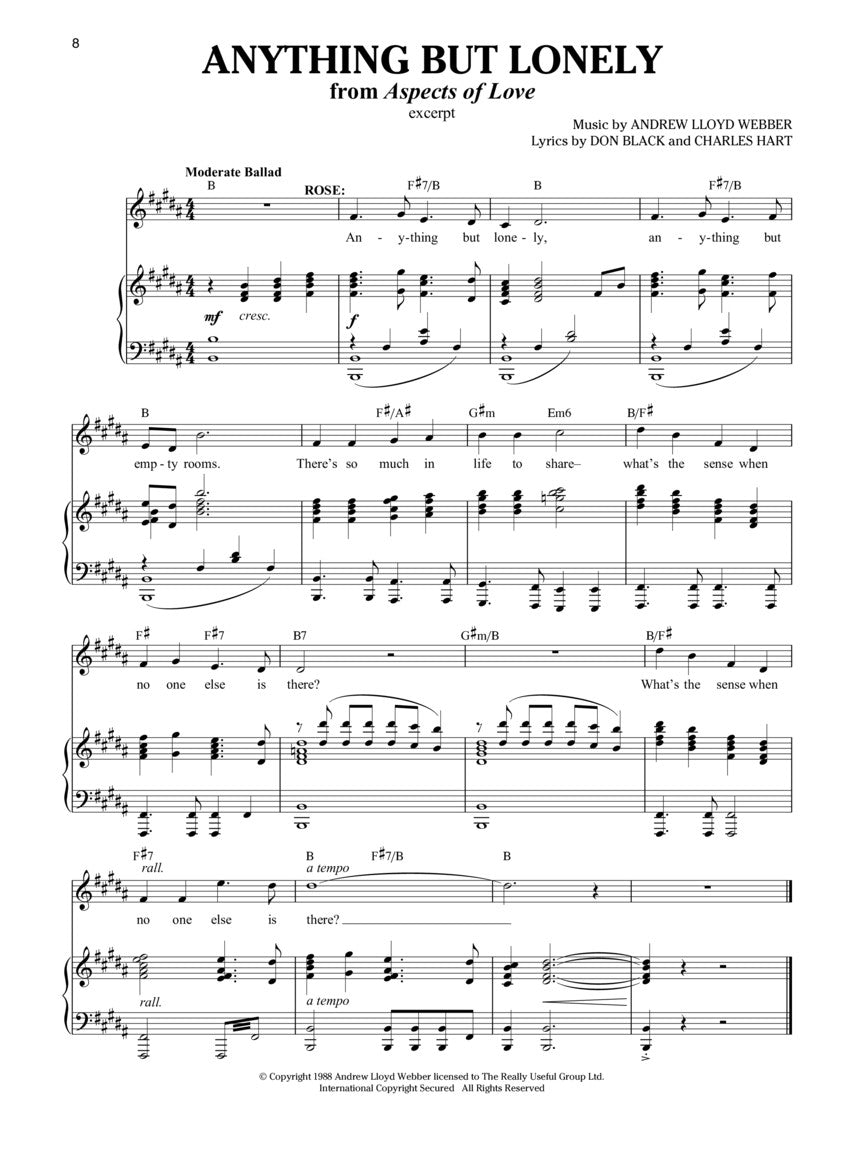 Lloyd Webber, Andrew - Theatre Songs