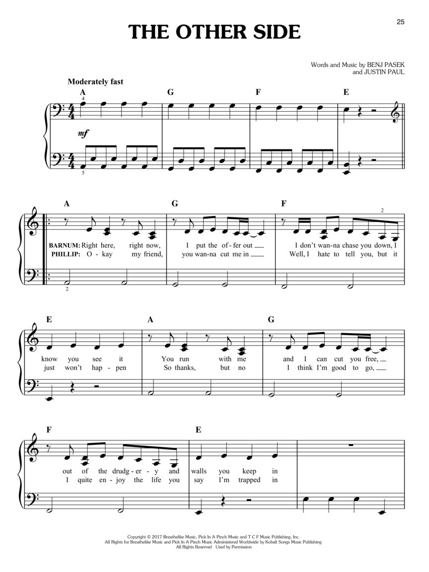 Greatest Showman, The - Easy Piano