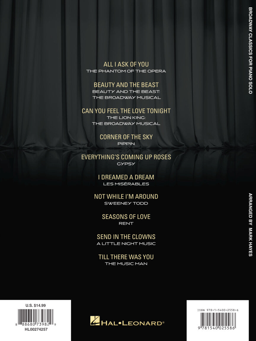 Broadway Classics for Piano Solo